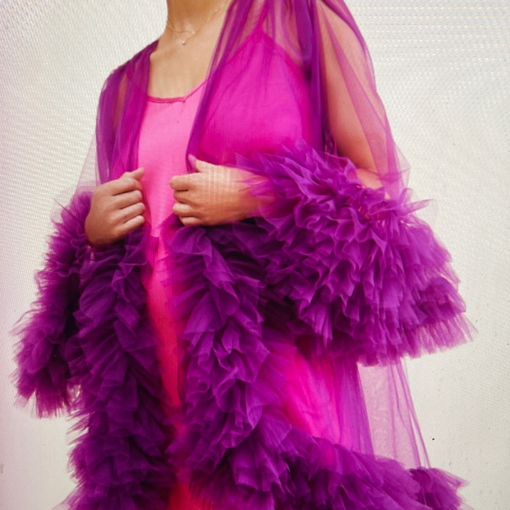 Nothing Fits But Tulle Maternity Duster